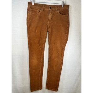 Patagonia Womens Corduroy Pants‎ Organic Cotton Worn Wear Brown Size 28